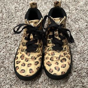 Keds leopard waterproof boots! Size 11.5!